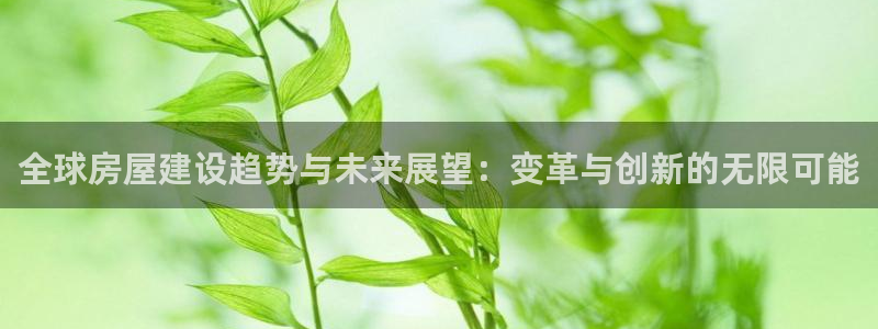 先锋娱乐大厅牛牛:全球房屋建设趋势与未来展望:变革与创新的无限可能